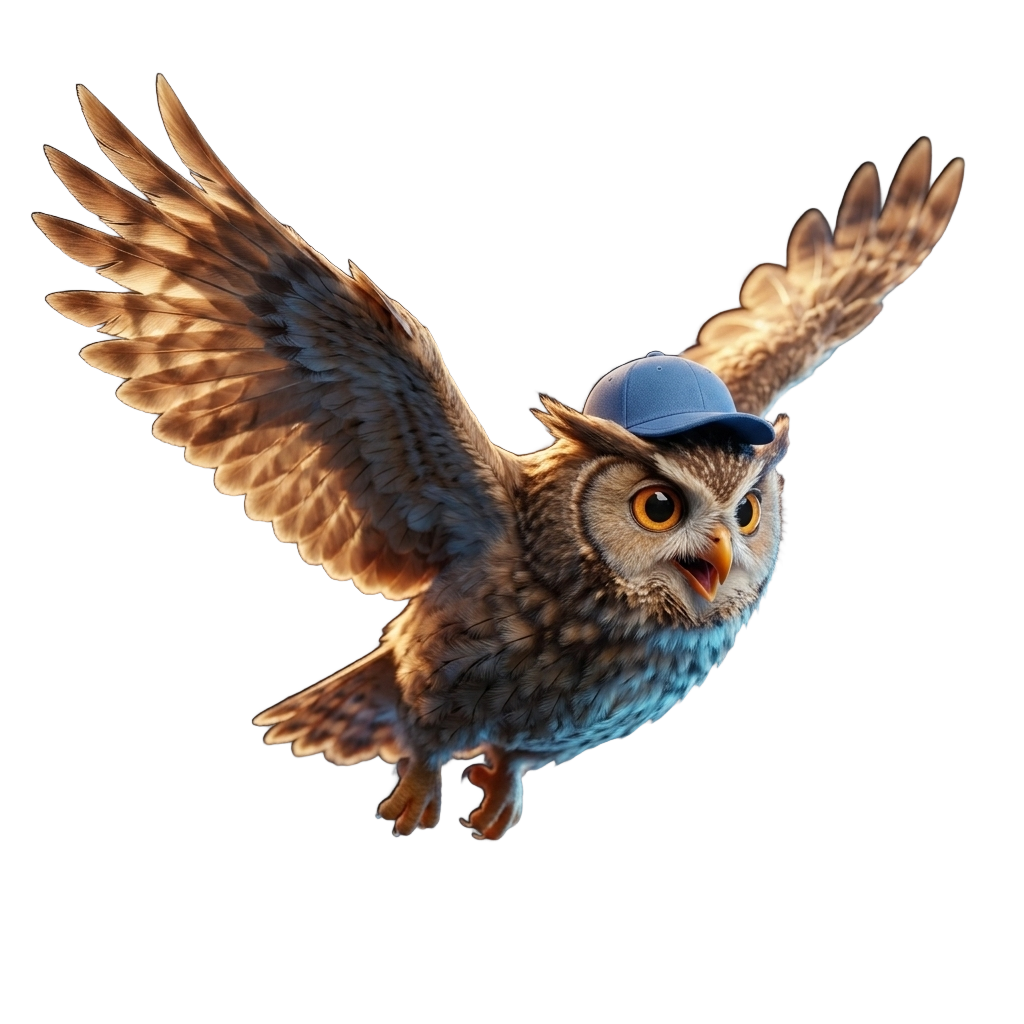 Jesse the owl soaring